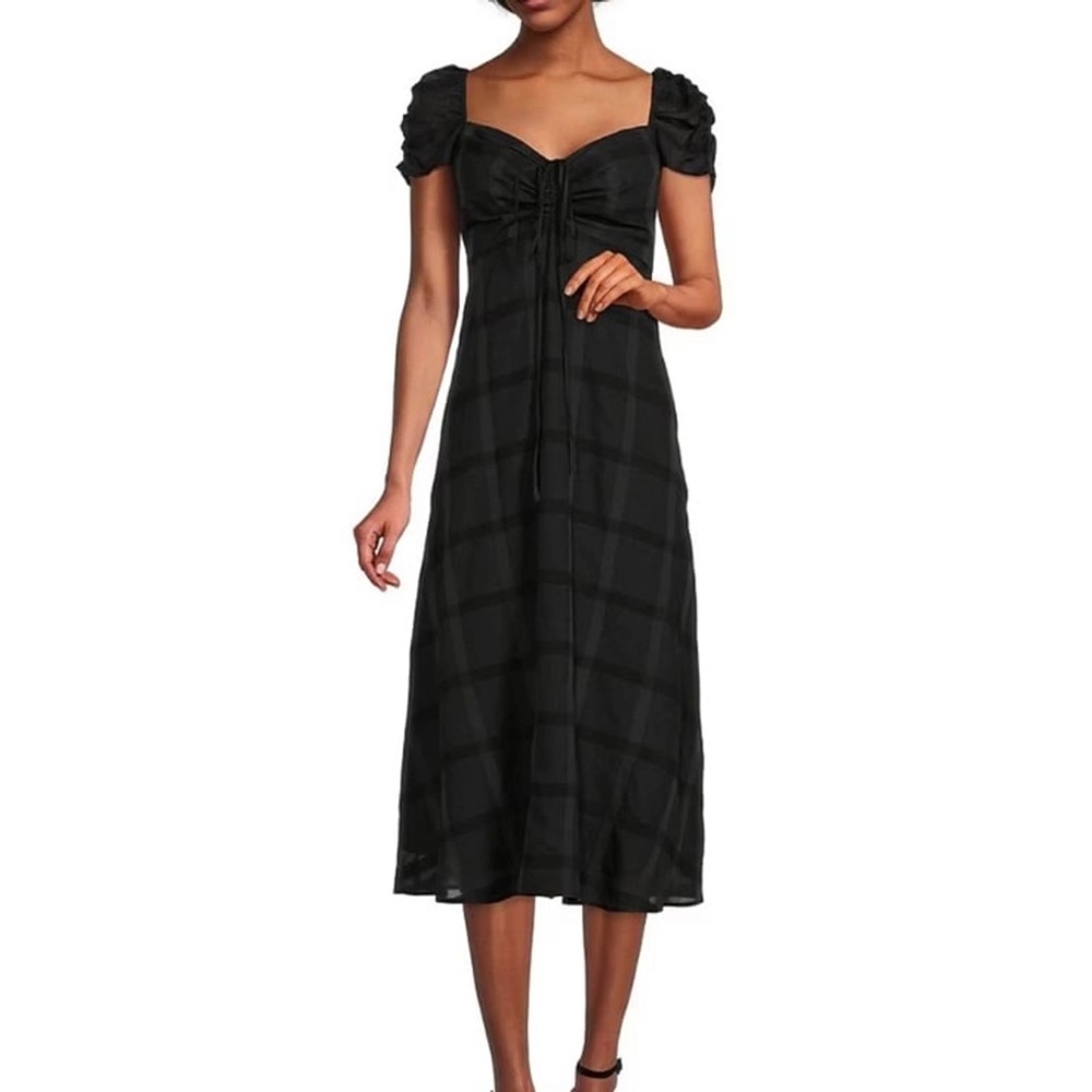 NWT ANTONIO MELANI Dimitria Sweetheart  Neck Puff Sleeves